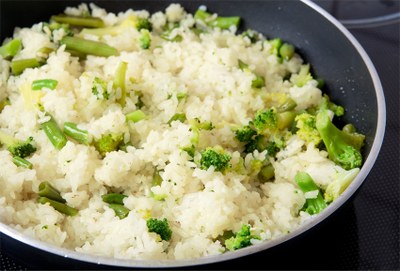 arroz com brócolis